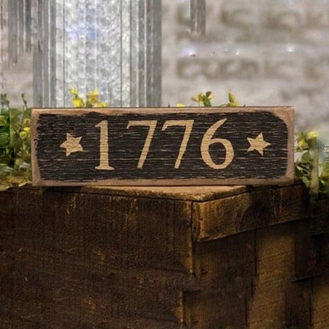 *1776* Distressed Barnwood Sign