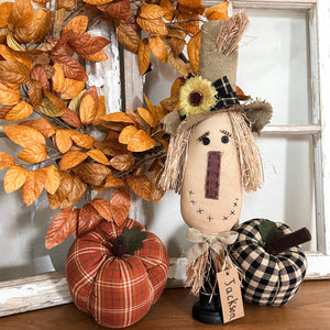 Jackson the Scarecrow on Wood Spindle