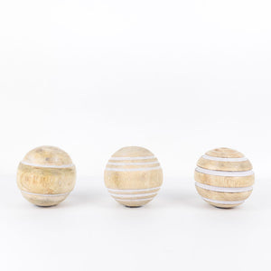 Mango Wood Decorative Balls