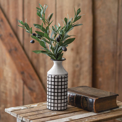 Skinny Lattice Pattern Vase Table Decor