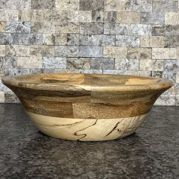 8 3/4" Sycamore Handcrafted Wood Bowl