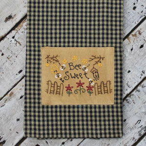 “Bee Sweet” Embroidered Towel