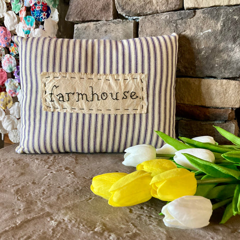 Handmade "Farmhouse" Accent Pillow