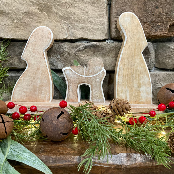 Wood Nativity