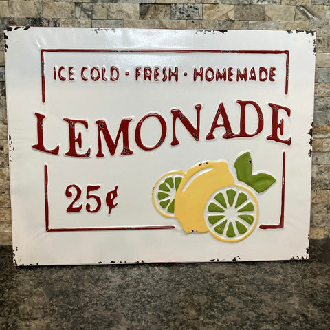 Lemonade Metal Sign