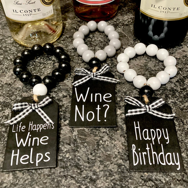 Wine Bottle Tags - SPECIAL 3 for $15