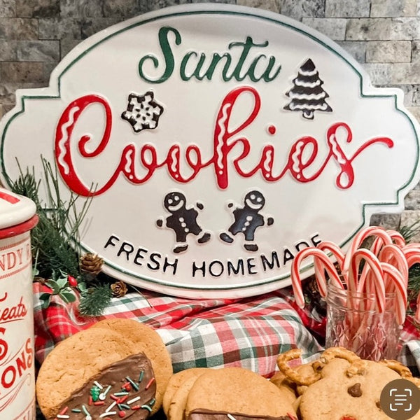 Santa's Homemade Cookies Wall Sign