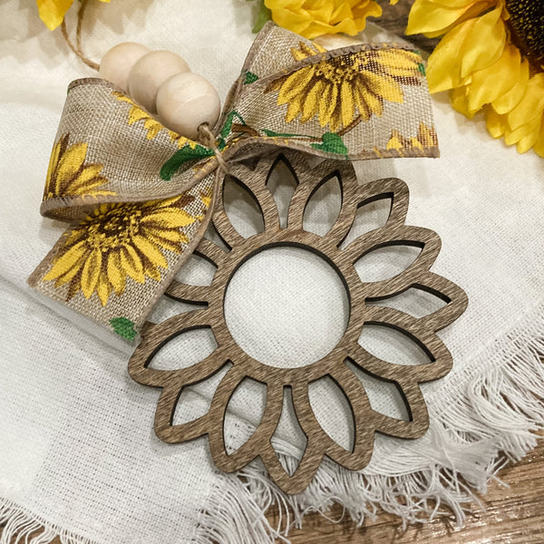 Car Charm Ornament - Sunflower