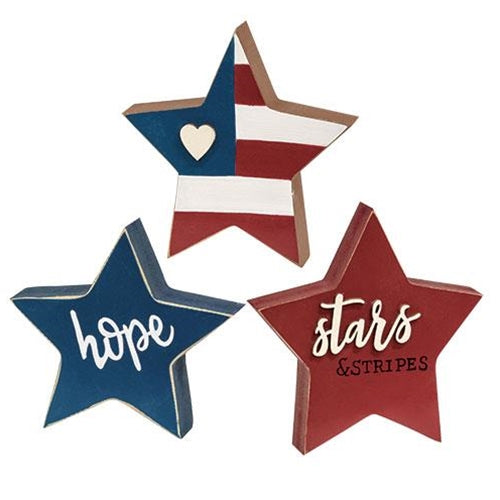 Stars & Stripes Chunky Sitters (set of 3)